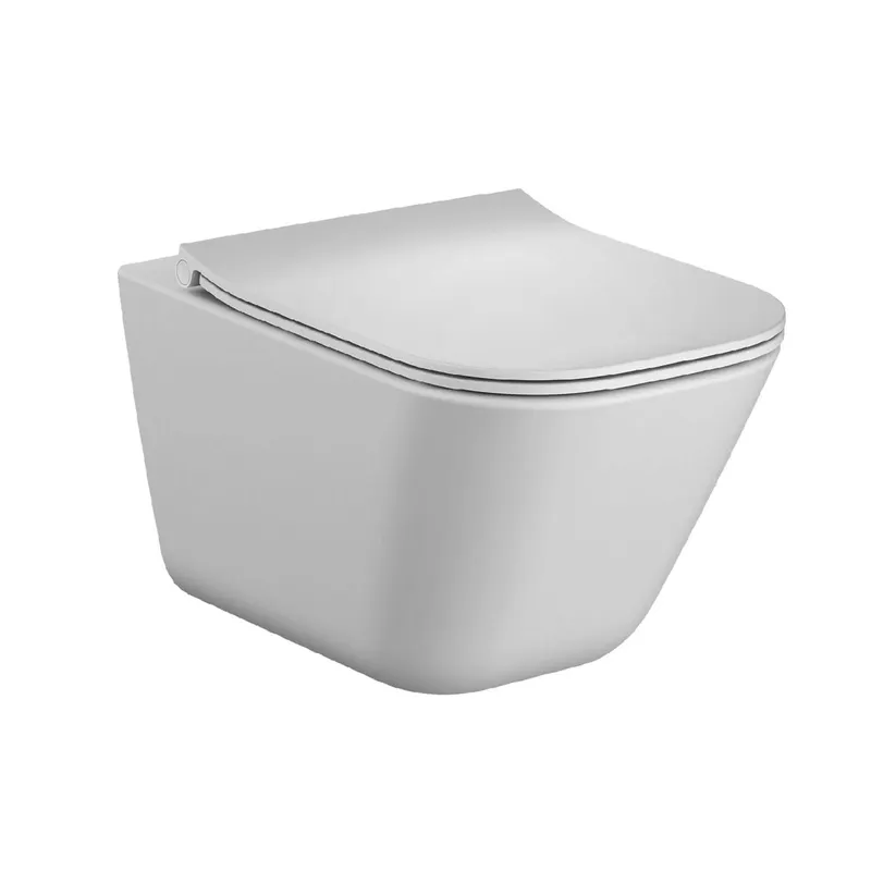 Wand-WC-Paket, spülrandlos, m. Slim-Sitz trend4YOU 3.0, weiß, Absenkautomatik
