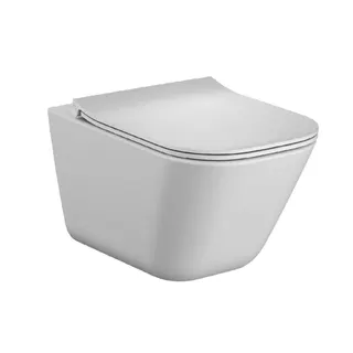 Wand-WC-Paket, spülrandlos, m. Slim-Sitz trend4YOU 3.0, weiß, Absenkautomatik