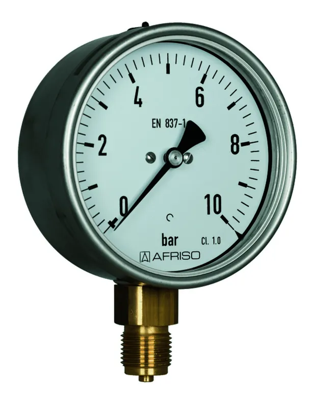 AFRISO Rohrfeder-Industriemanometer RF100I 0/100bar G1/2B rad Kl.1,0 D401