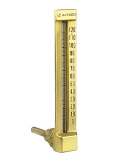 AFRISO V-Form-Maschinenthermometer VMTh 110 -30/+50C 100mm G1/2B Ms W90