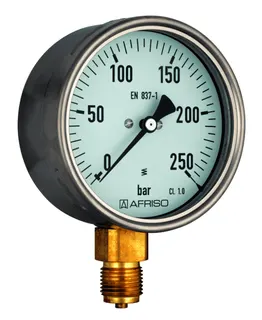 AFRISO Rohrfeder-Industriemanometer RF100I 0/250bar G1/2B rad Kl.1,0 D401 – Bild 2