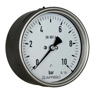 AFRISO Rohrfeder-Industriemanometer RF100I 0/4bar G1/2B ax exz Kl.1,0 D411