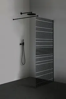 Walk-In 1000x2100mm 8mm Querbügel more4YOU 2.0 Black Level, Clean
