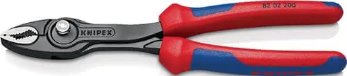 Frontgreifzange TwinGrip L:200mm poliert schwarz atramentiert KNIPEX