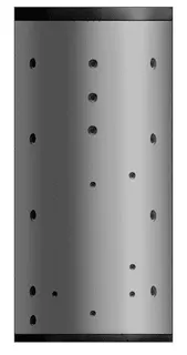 NO Trennpufferspeicher, TPS 1500, 8 Anschlüsse DN 80, 1500l