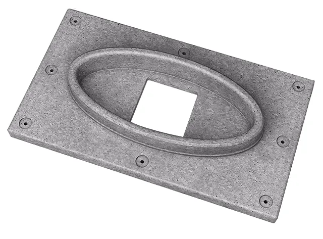 NO Wandadapterset WAR 560 rechteckig, für L/W Inverter innen