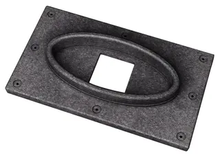 NO Wandadapterset WAR 560 rechteckig, für L/W Inverter innen – Bild 2