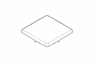 Ersatzteil, Ventilkappe, 68x68mm glasiert, Weiß