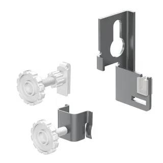 WEMEFA Wandbefestigung mit Abstandhalter mit Blind- u. Luftstopfen, 10-3080-596-1