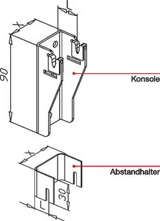 WEMEFA Wandkonsole und Halter für Heizkkörper mit Lasche, 10-381 – Bild 3