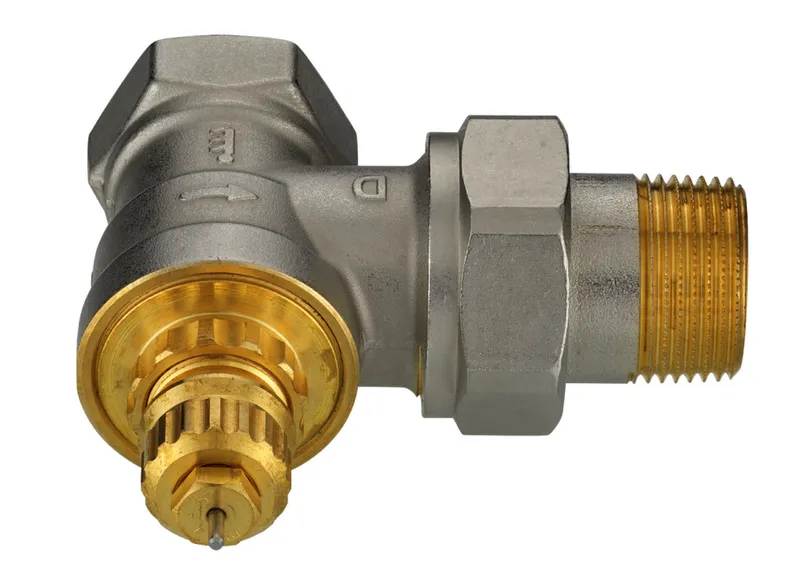 Danfoss Ventilgehäuse RA-G 20 R 3/4, Eck, matt vernickelt