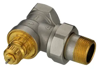 Danfoss Ventilgehäuse RA-G 20 R 3/4, Eck, matt vernickelt – Bild 3