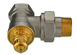 Danfoss Ventilgehäuse RA-G 20 R 3/4, Eck, matt vernickelt – Bild 5