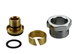 Danfoss Klemmverbinder R1/2AG auf 16x2 für Rohre aus Alupex (10St,), Chrom – Bild 2