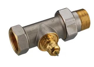 Danfoss Ventilgehäuse RA-G 25 R 1/1, Durchgang, matt vernickelt – Bild 5