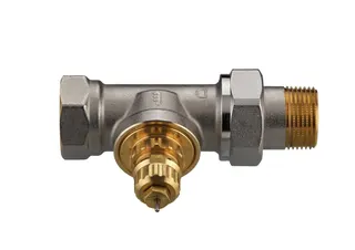 Danfoss Ventilgehäuse RA-G 20 R 3/4, Durchgang, matt vernickelt – Bild 2