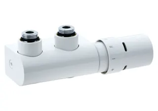 Danfoss Anschlussarmatur VHX Duo Set R 1/2, Eck, Verkehrsweiß, RAL 9016 – Bild 3
