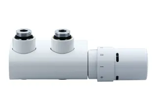 Danfoss Anschlussarmatur VHX Duo Set R 1/2, Eck, Verkehrsweiß, RAL 9016 – Bild 4