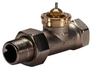 Danfoss Ventilgehäuse RAV 20/8 R3/4, Durchgang, matt vernickelt – Bild 5