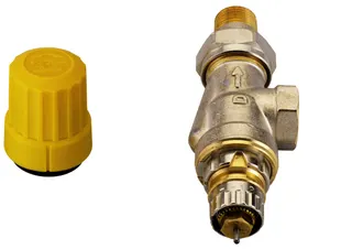 Danfoss Ventilgehäuse RA-UN 10 R 3/8, UK (Axial), matt vernickelt – Bild 4