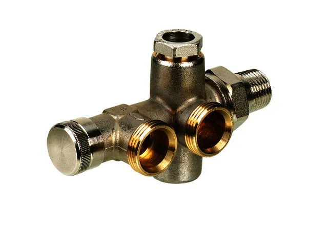 Danfoss Kupplungsgehäuse RA-KW Heizkörper: R 1/2, Anlage: G 3/4 AG
