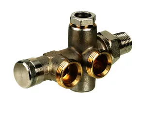 Danfoss Kupplungsgehäuse RA-KW Heizkörper: R 1/2, Anlage: G 3/4 AG – Bild 5