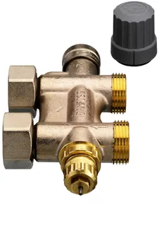 Danfoss Anschlussarmatur VHS-E f, Einrohrheizung, R 1/2, Durchgang – Bild 5