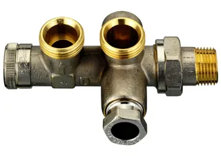 Danfoss Kupplungsgehäuse RA-KEW Heizkörper: R 1/2, Anlage: G 3/4 AG – Bild 2