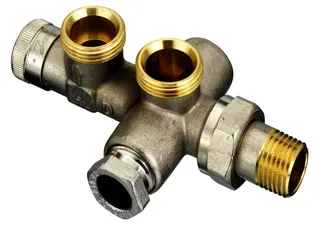 Danfoss Kupplungsgehäuse RA-KEW Heizkörper: R 1/2, Anlage: G 3/4 AG – Bild 4
