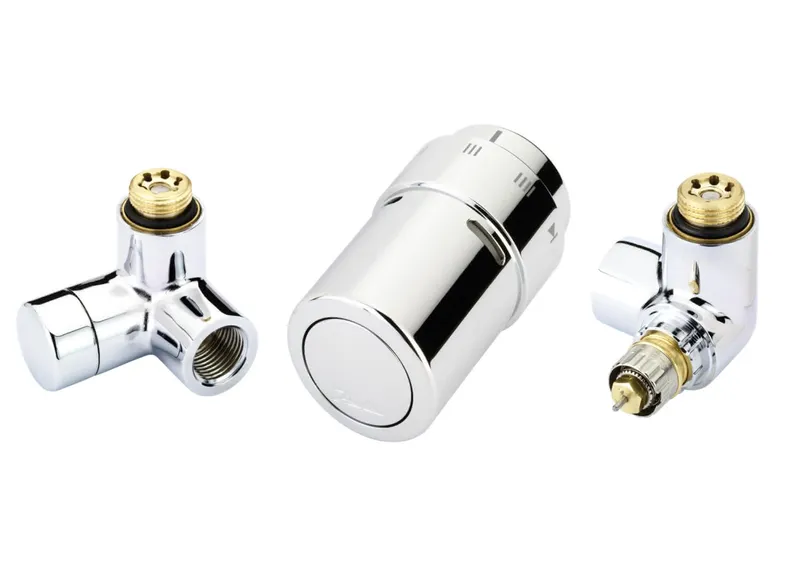 Danfoss X-tra Design Set Chrom, Ventilgehäuse RA-URX rechts