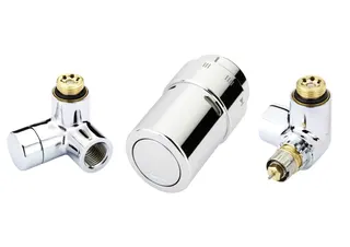 Danfoss X-tra Design Set Chrom, Ventilgehäuse RA-URX rechts