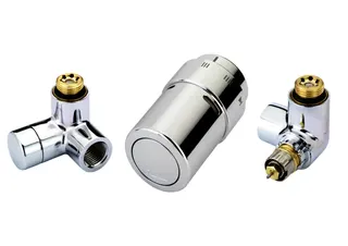 Danfoss X-tra Design Set Chrom, Ventilgehäuse RA-URX rechts – Bild 2
