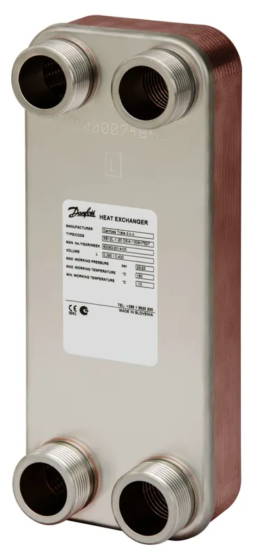 Danfoss Plattenwärmeübertrager XB12H-1 MicroPlate, 70 Platten, gelötet