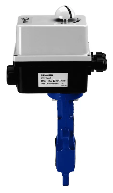 Danfoss mot, Absperrklappe VFY-WA DN65, 230V, Klappensch, Edelstahl, FL