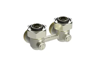 Danfoss Universalverschraubung RLV-KB für Ventil-Heizkörper, Heizkörper G 3/4, Eck