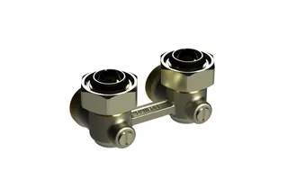 Danfoss Universalverschraubung RLV-KB für Ventil-Heizkörper, Heizkörper G 3/4, Eck – Bild 2