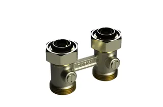 Danfoss Universalverschraubung RLV-KB für Ventil-Heizkörper, Heizk, G 3/4, Durchgang