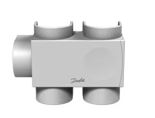 Danfoss Kunststoffabdeckung für VHS-DV DG, Fühler rechts in RAL 9016, Heizkörper 3/4" – Bild 2