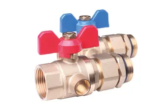 Danfoss Kugelhahn 1'' mit Verschraubung – Bild 1
