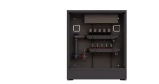 Danfoss Station UnoFloor Basic 5L 5 Heizkörper, links mit WMZ-Set, 230V
