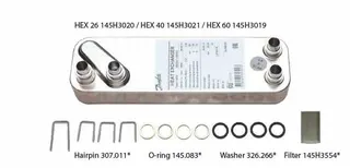 Danfoss Service Kit, HEX 26-Platten Wärmetauscher für EvoFlat(TM)