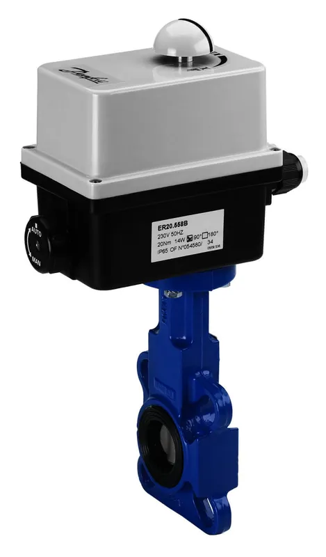 Danfoss mot, Absperrklappe VFY-WA DN50, 230V, Klappensch, Epoxid, FL