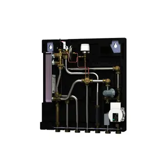 Danfoss Wohnungsstation Evoflat MSS 2 E NT-Heizung, 49kW, Dämmhaube, HTC, Zirku
