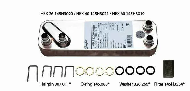 Danfoss Service Kit, HEX 60-Platten Wärmetauscher für EvoFlat(TM)