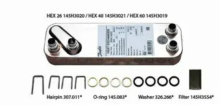 Danfoss Service Kit, HEX 60-Platten Wärmetauscher für EvoFlat(TM)