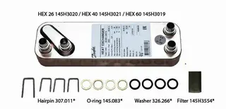 Danfoss Service Kit Wärmeübertrager T2 40-Platten für Akva Lux/Reno/VX-F – Bild 2