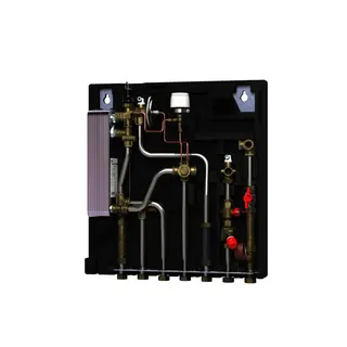 Danfoss Wohnungsstation Evoflat FSF 3 4-Leiter Version, 55kW, Dämmhaube – Bild 4