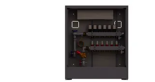 Danfoss Station UnoFloor Comfort 6L 6 Heizkörper, links mit AB-PM-Set, 230V