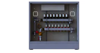 Danfoss Station UnoFloor Comfort 8L 8 Heizkörper, links mit AB-PM-Set, 230V