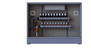 Danfoss Station UnoFloor Comfort 10L 10 Heizkörper, links mit AB-PM-Set, 230V